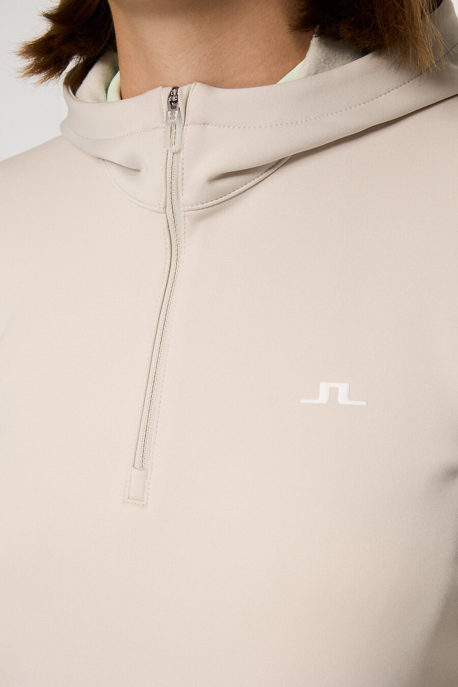 aerialle quarter zip hood