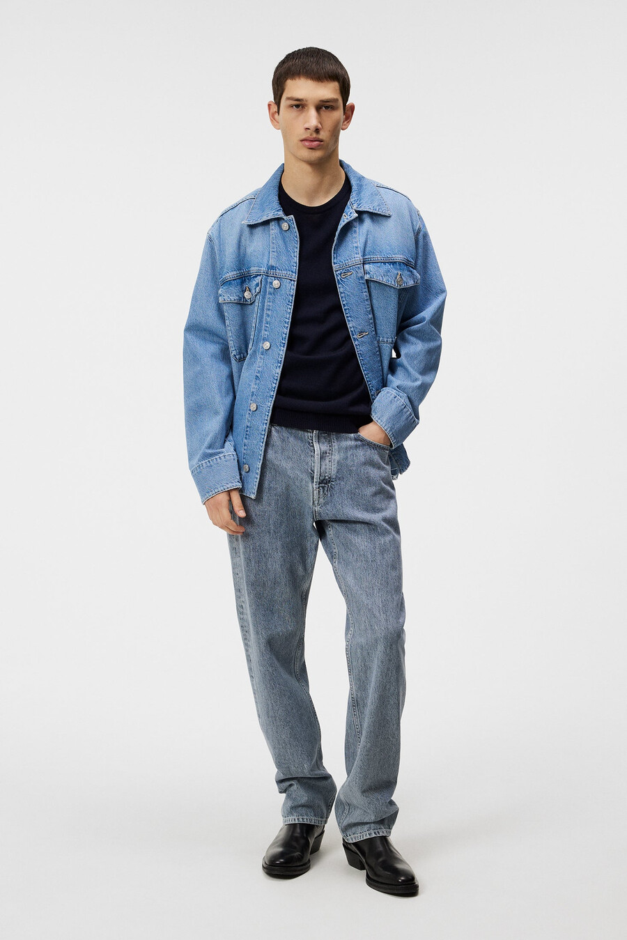 lyle merino crew neck sweater