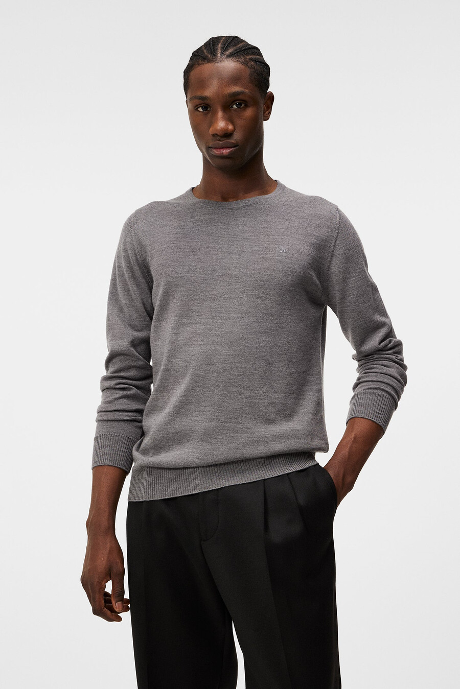 lyle merino crew neck sweater