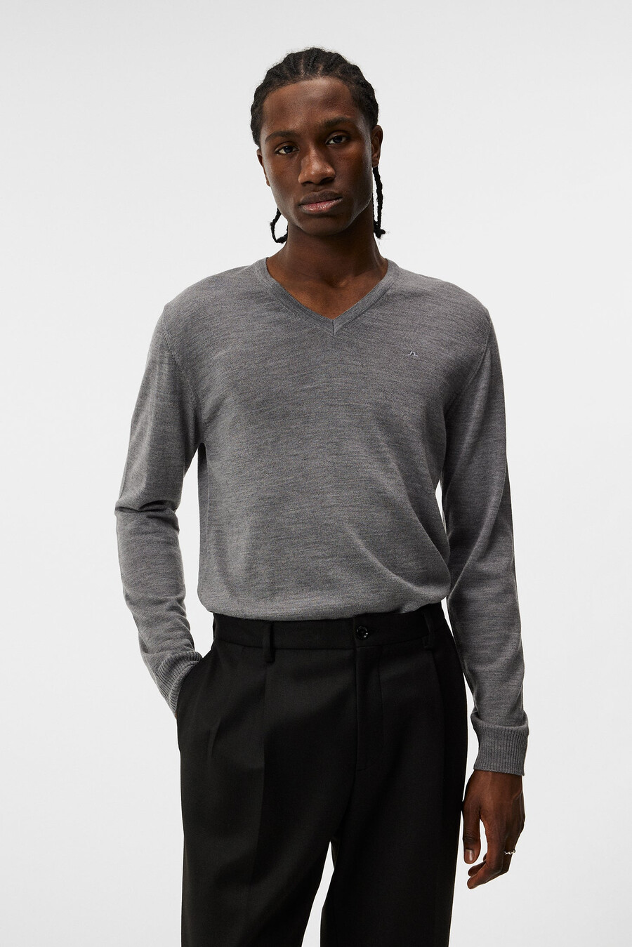 lymann merino v-neck sweater