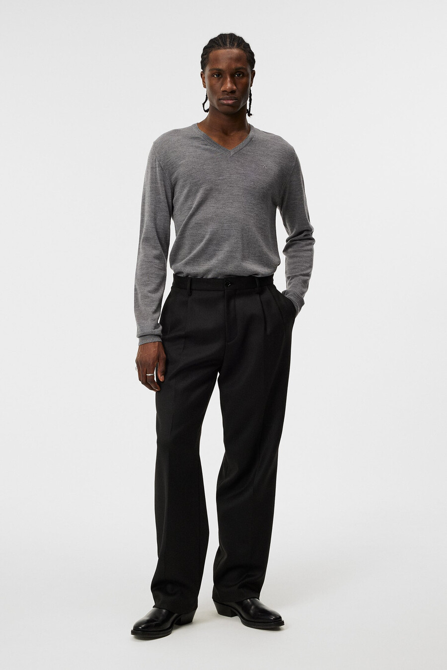 lymann merino v-neck sweater