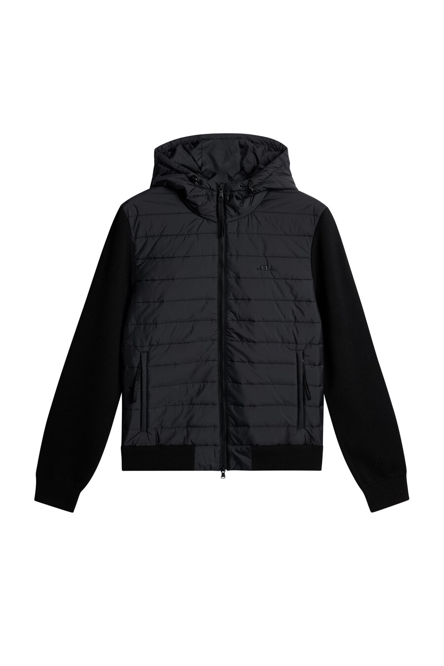 thorn hood knit hybrid jacket