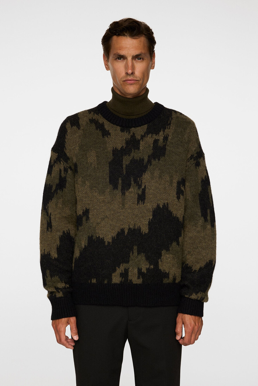 nate graphic jacquard knit