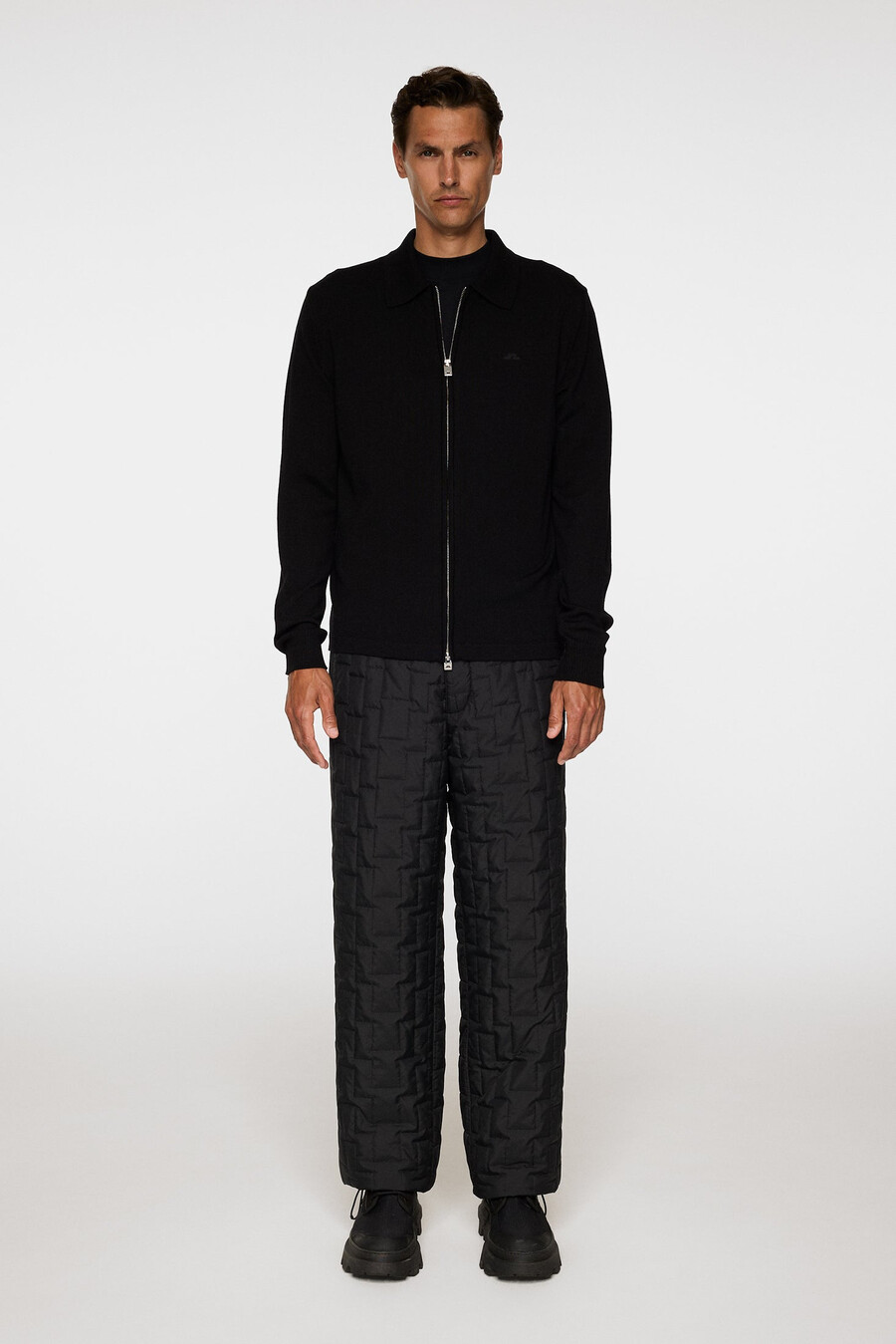 kaleb merino zip cardigan