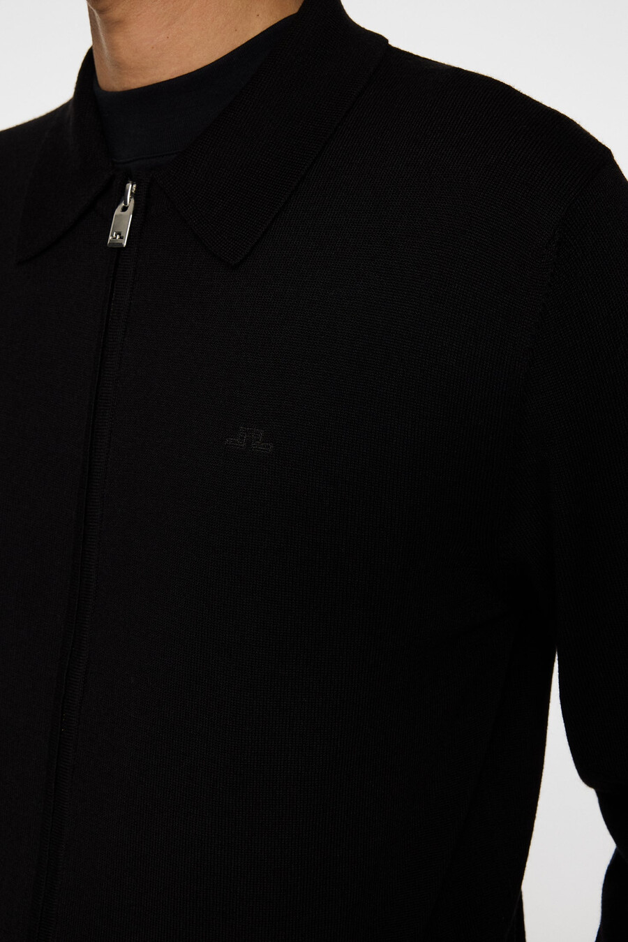kaleb merino zip cardigan