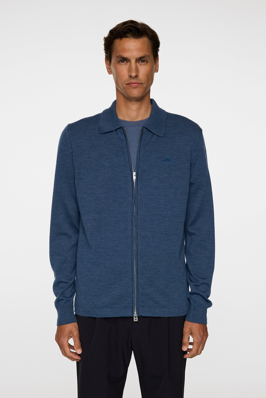 kaleb merino zip cardigan
