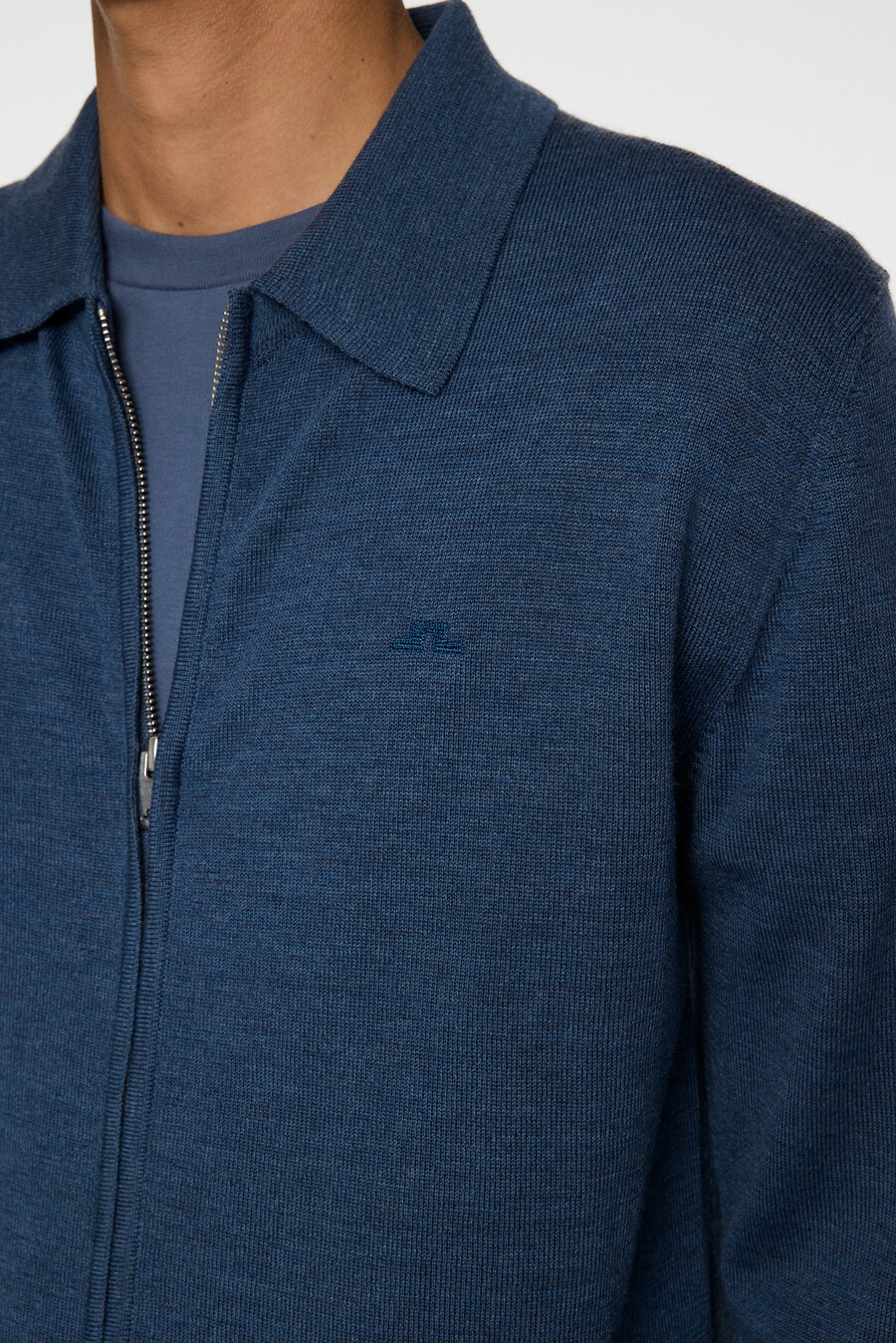 kaleb merino zip cardigan