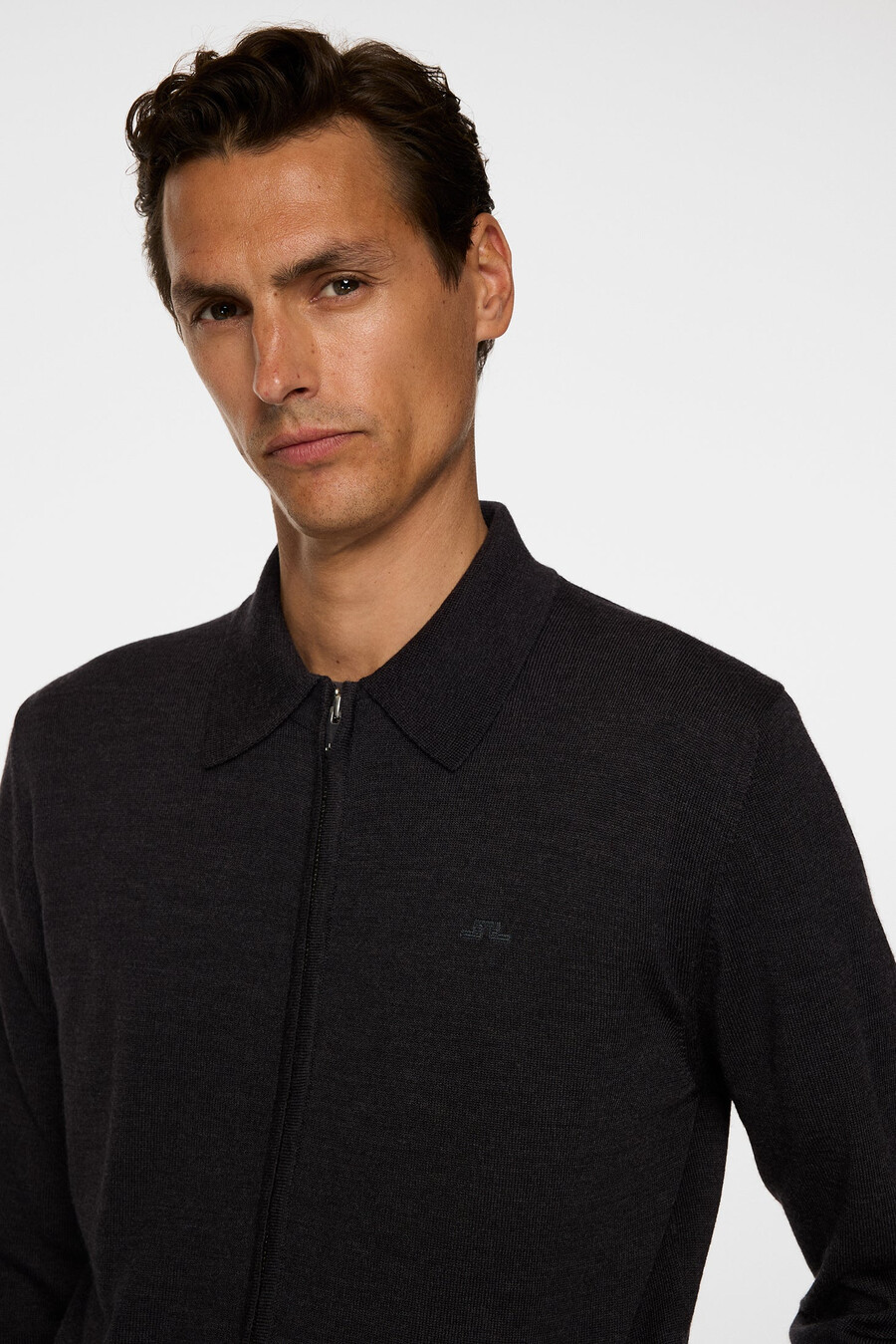 kaleb merino zip cardigan