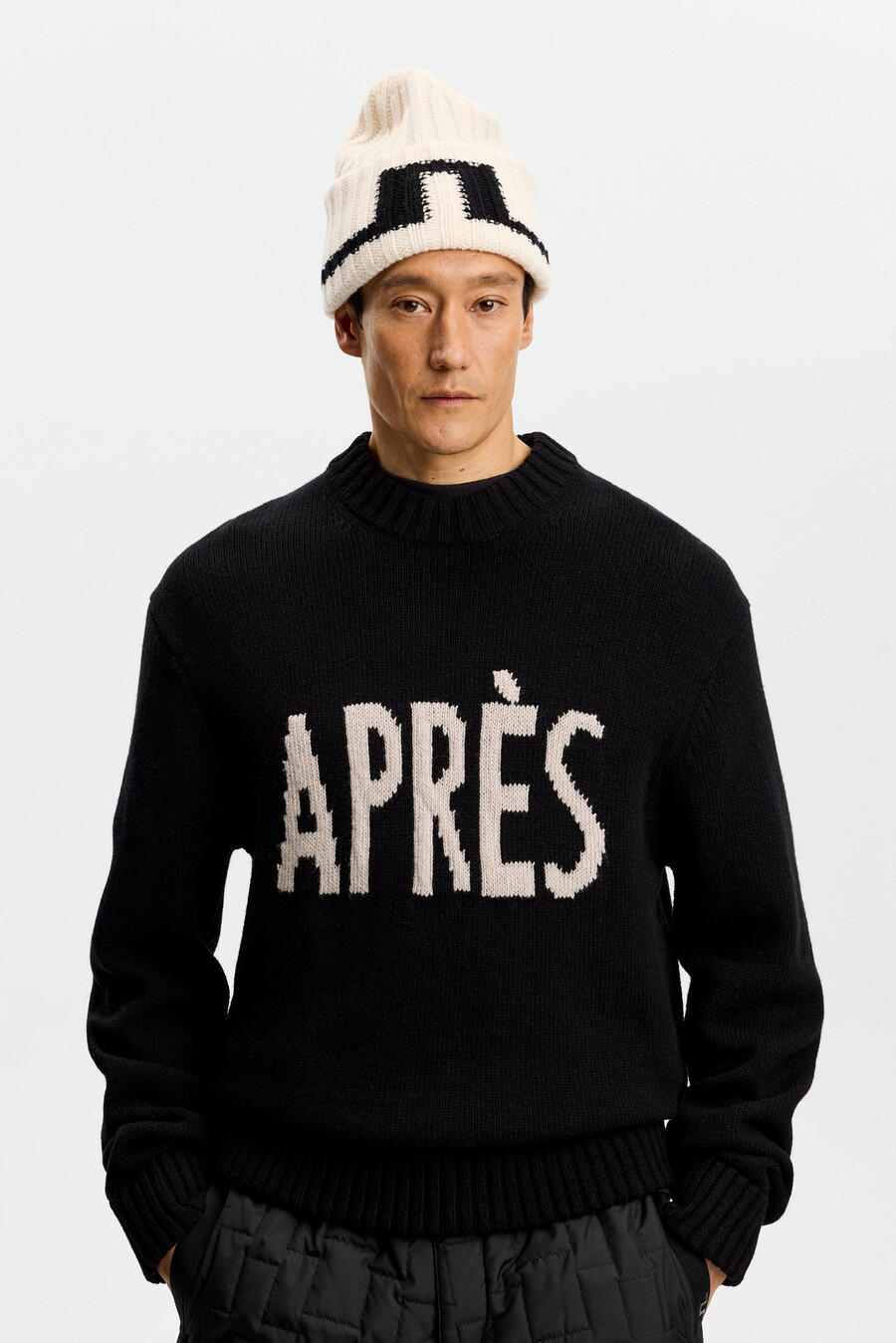 fabian graphic knit sweater
