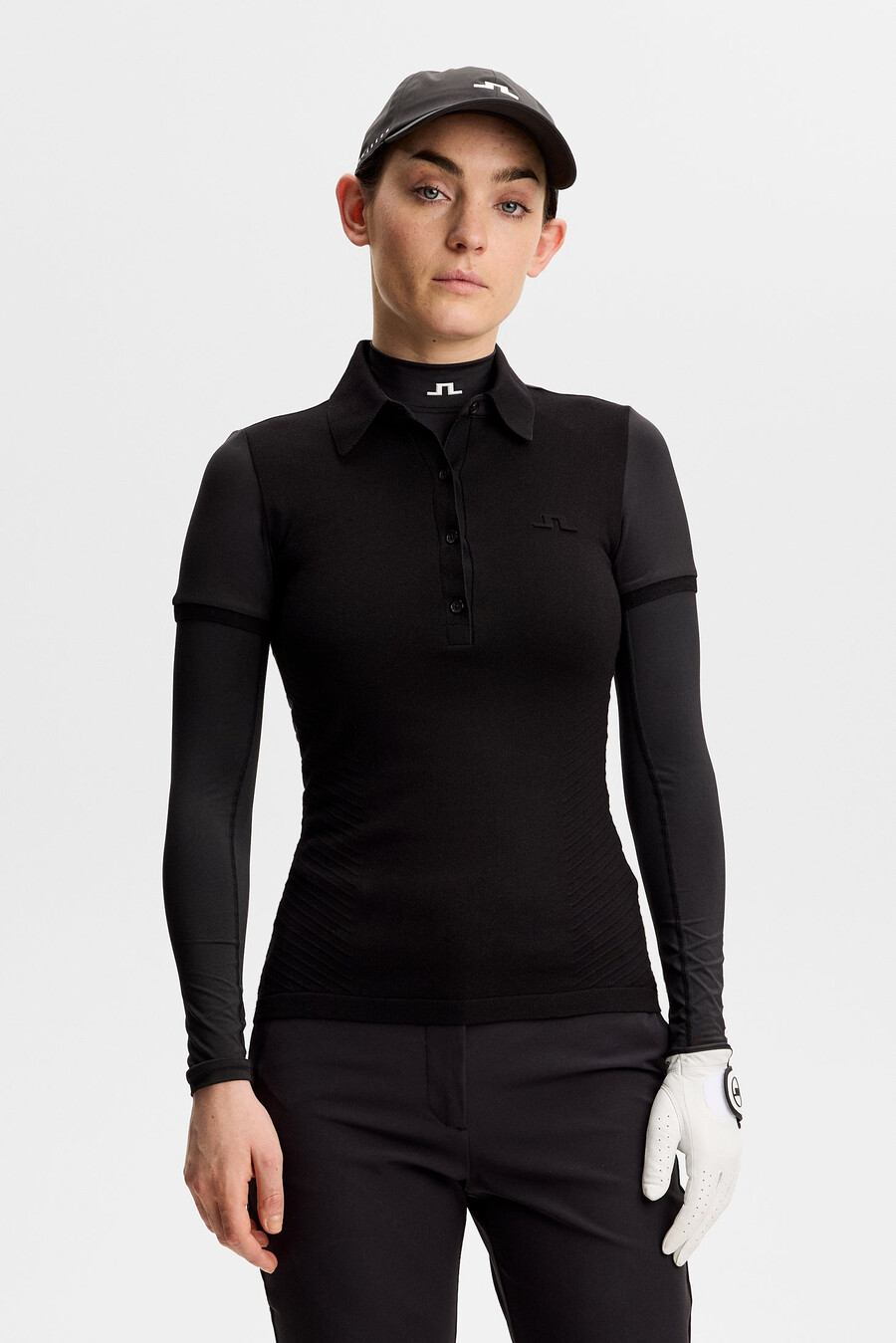 kailey hybrid knit polo shirt