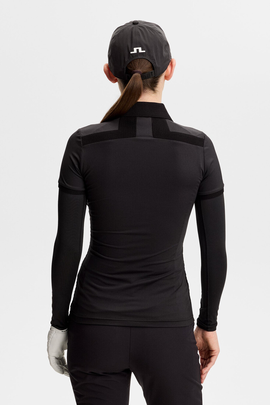 kailey hybrid knit polo shirt