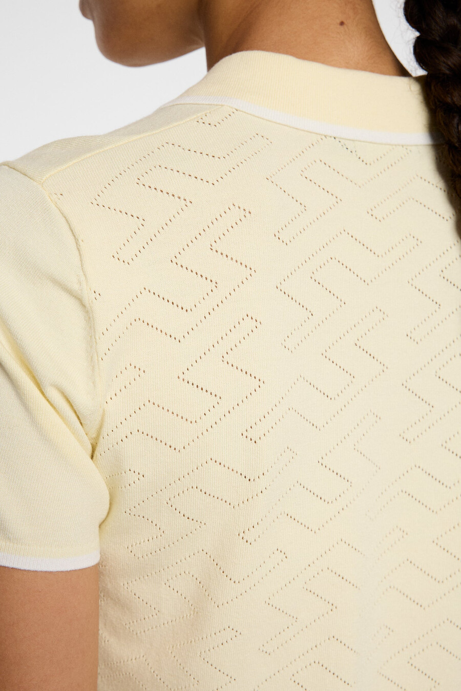 malva knitted polo shirt