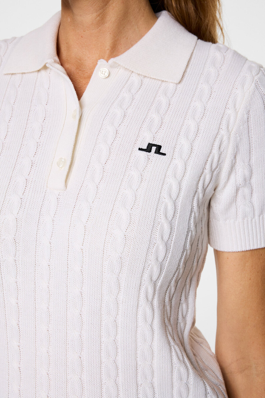 kinsley cable knit wool shirt