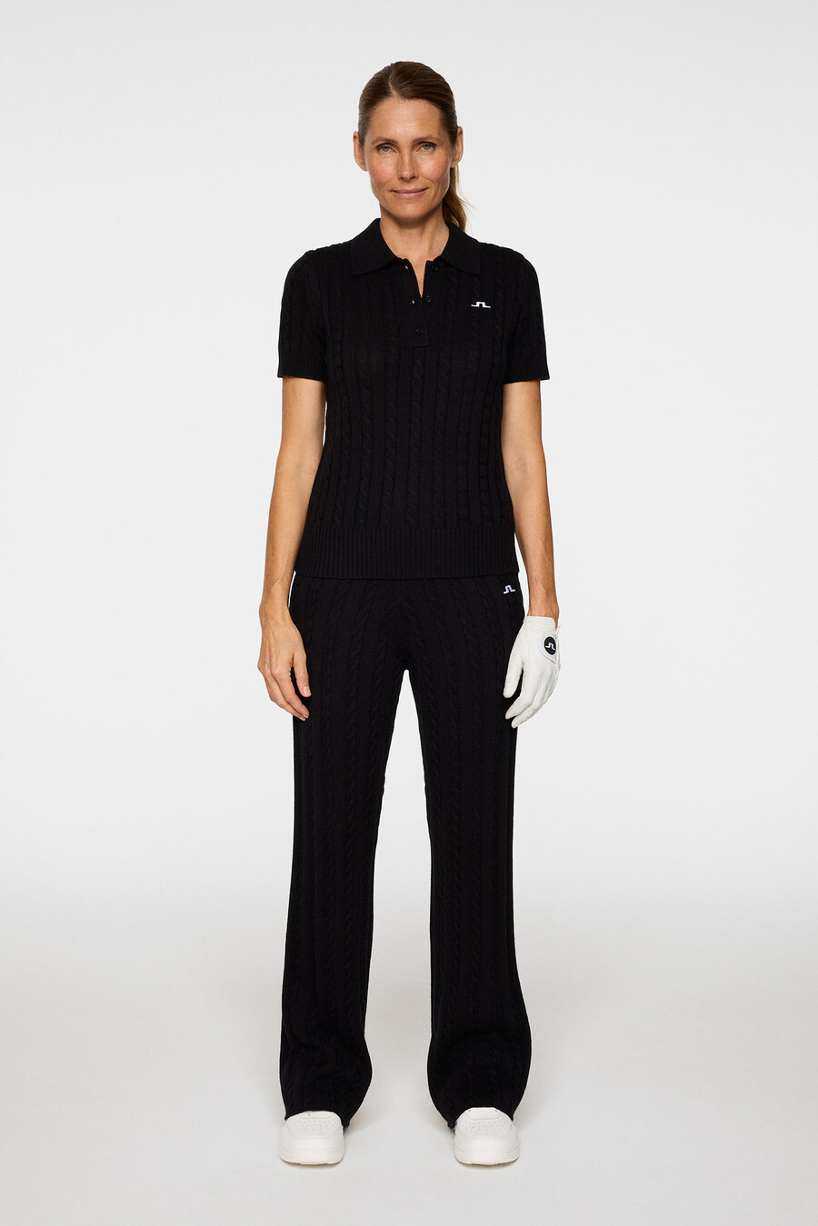 kinsley cable knit wool shirt