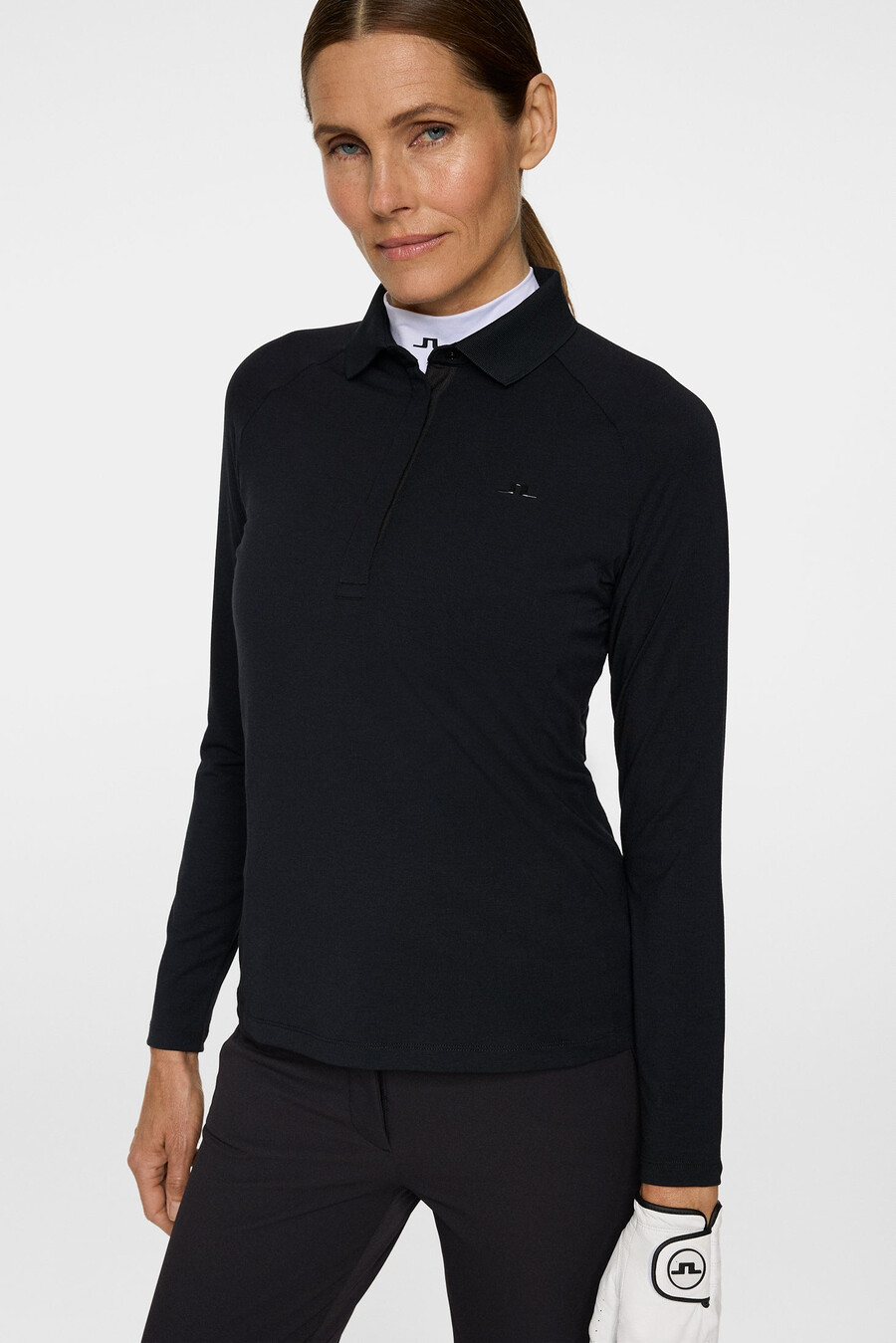 flor long sleeve polo
