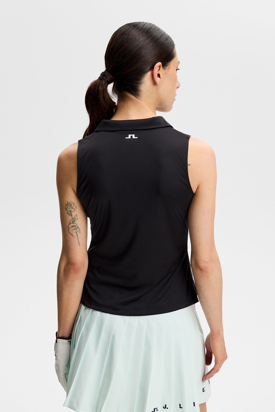 leah sleeveless polo